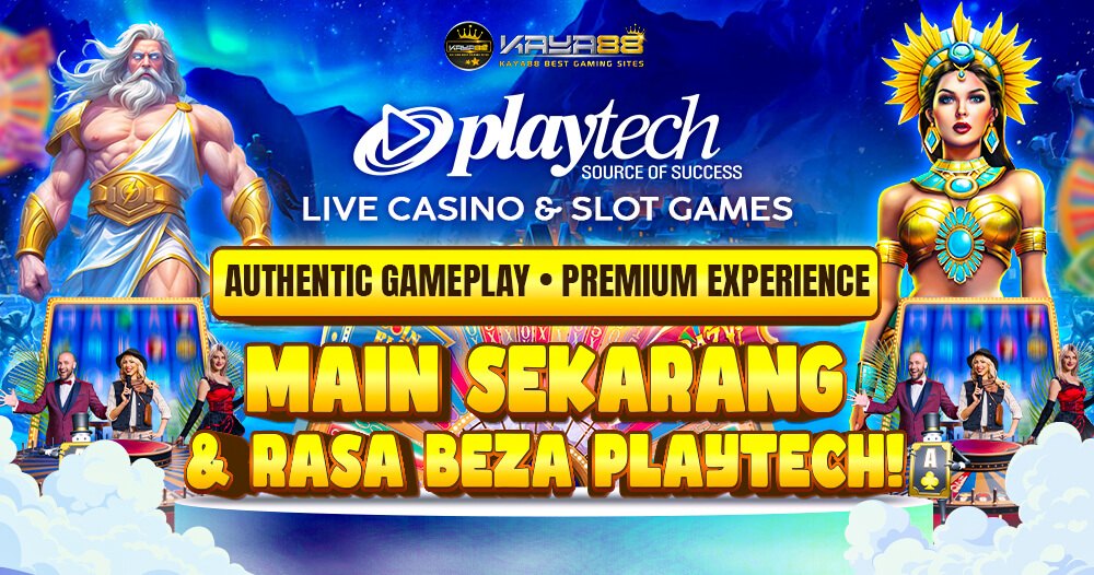 Kaya88 banner showing the Playtech game lobby for 4d lotto players