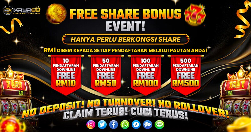 free share bonus tiers from RM10 to RM500, a 4d loto promotion detail